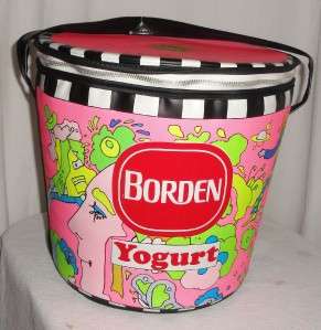 RARE PETER MAX BORDENS YOGURT PSYCHADELIC COOLER UNUSED IN BOX