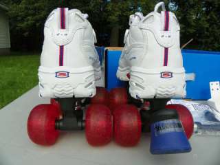size 1 youth SKECHERS 4 WHEELER ROLLER SKATES skate quad quads 
