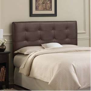  Skyline Furniture 890 (Brown) Tufted Leather Headboard in 