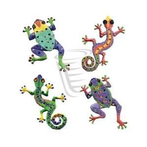  Tervis Tumblers Set of 4 16oz Mugs Frog Gecko Asst 