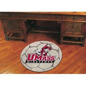  UMass Soccer Ball Rug   NCAA