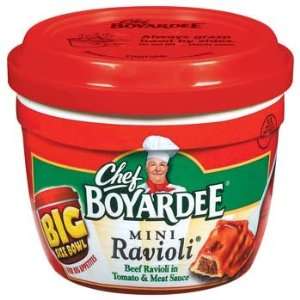 Chef Boyardee Microwavable Big Bowl Mini Beef Ravioli 14.25 oz (Pack 