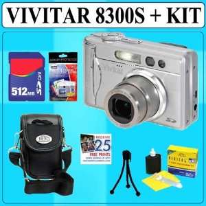  Vivitar Vivicam 8300S Digital Camera + 512MB Kit Camera 