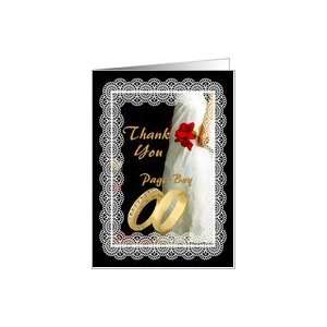  Wedding   Thank You / Page Boy Card Health & Personal 