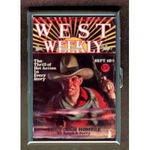 WESTERN WEEKLY PULP 1927 ID Holder, Cigarette Case or Wallet MADE IN 