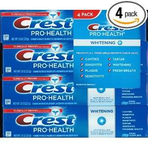  Crest Pro Health Whitening Toothpaste   Pack of Four (4 