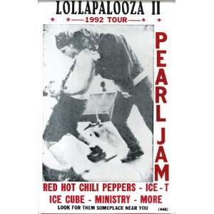 Lollapalooza II Pearl Jam, Red Hot Chili Peppers and more 14 X 22 