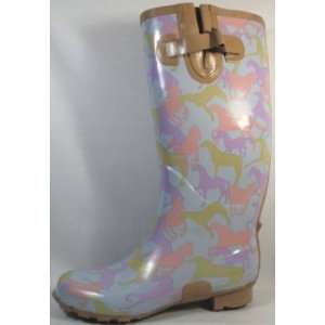  Smoky Mountain Ladies Painted Ponies Rubber Boots Sports 