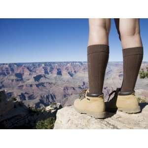 Woman Looking Over Grand Canyon, Grand Canyon National Park, Unesco 